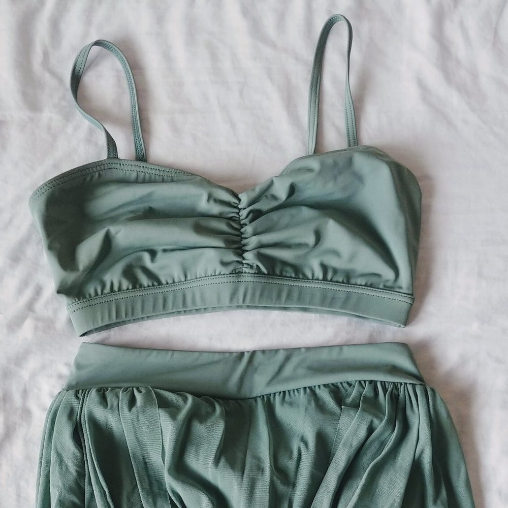 Balera Dance Costume Bra Top + Hi-Low Skirt